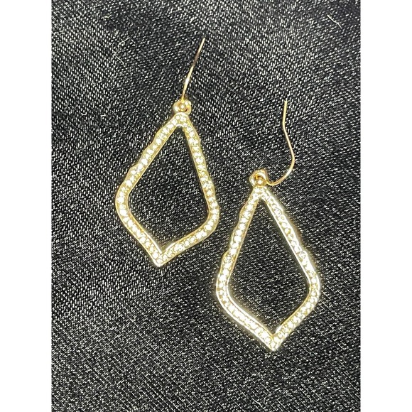 NEW Kendra Scott Sophee Crystal Drop Earrings in Gold Tone Jewelry Lot JU24 - Picture 5 of 6